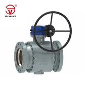 Þriggja stykkja kúluventill með minnkaðri borun